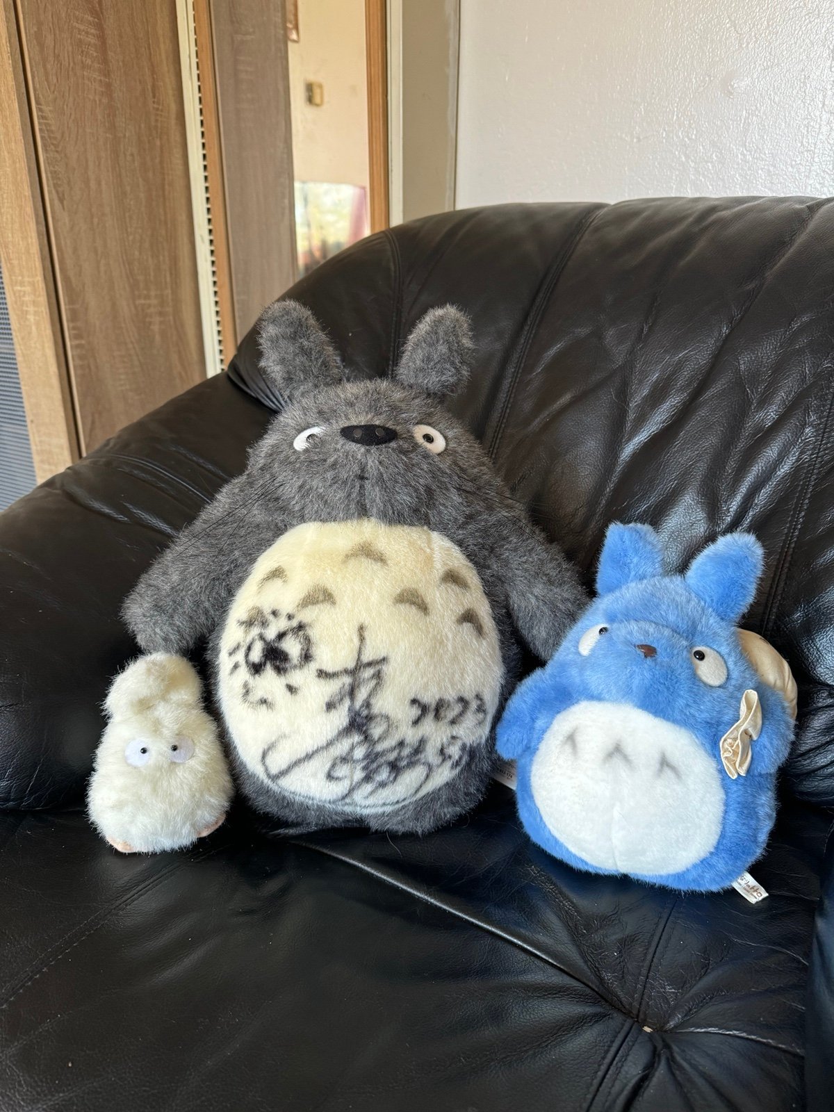 SIGNED Totoro Plush from Hirokatsu Kihara set