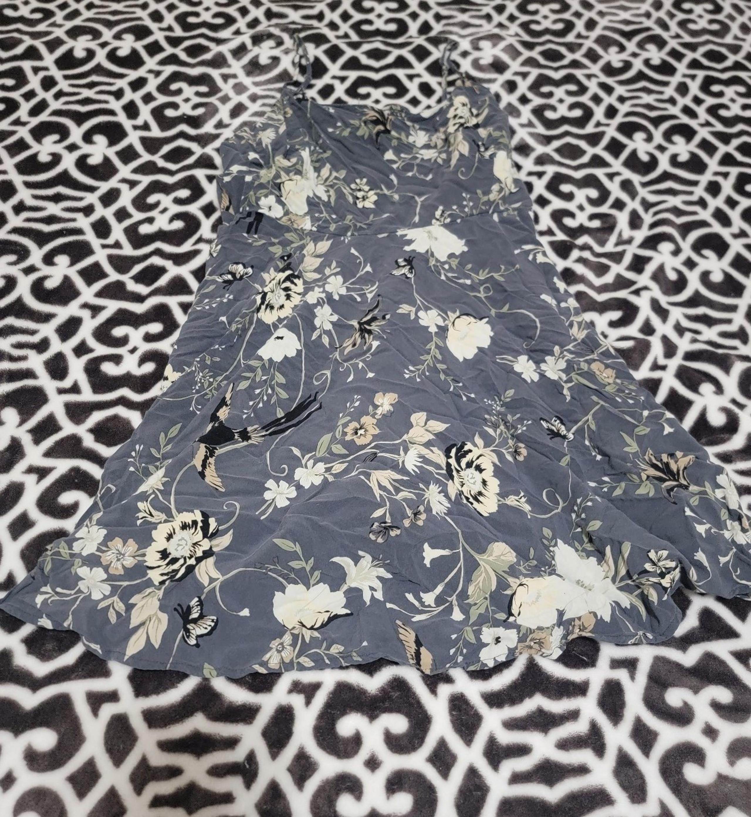 Women's floral grey old navy xl dress extra large