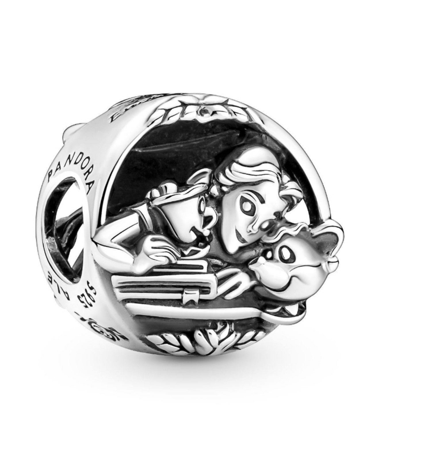 New Disney Beauty and the Beast Belle and Friends silver Pandora charm