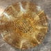 CARNIVAL GLASS GRAPE LEAVES RUFFLED EDGES MARIGOLD IRIDESCENT BOWL