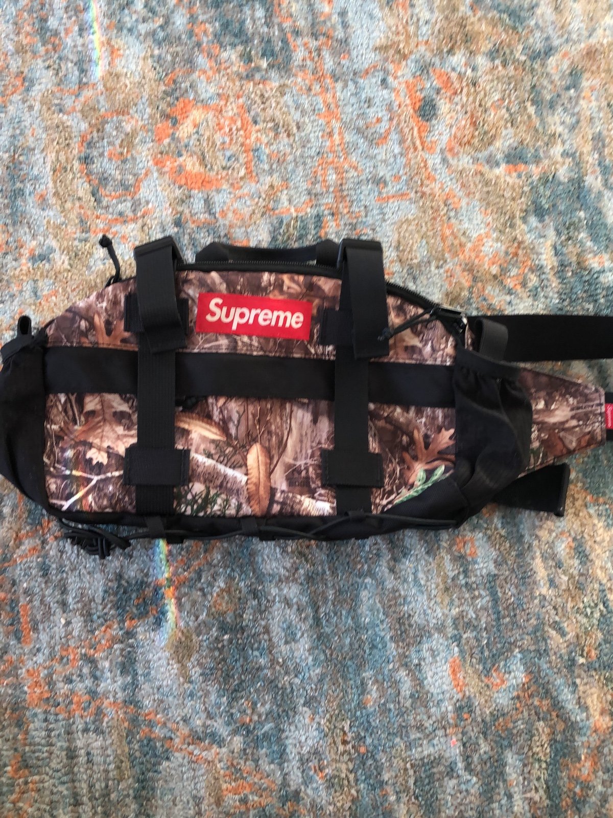 Supreme fanny pack/waist bag forest camoflauge