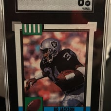 1990 Topps Bo Jackson SGC 8 Raiders