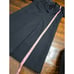 Vintage Black Wool Leather Trim Overcoat Classic