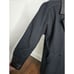 Vintage Black Wool Leather Trim Overcoat Classic