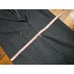 Vintage Black Wool Leather Trim Overcoat Classic