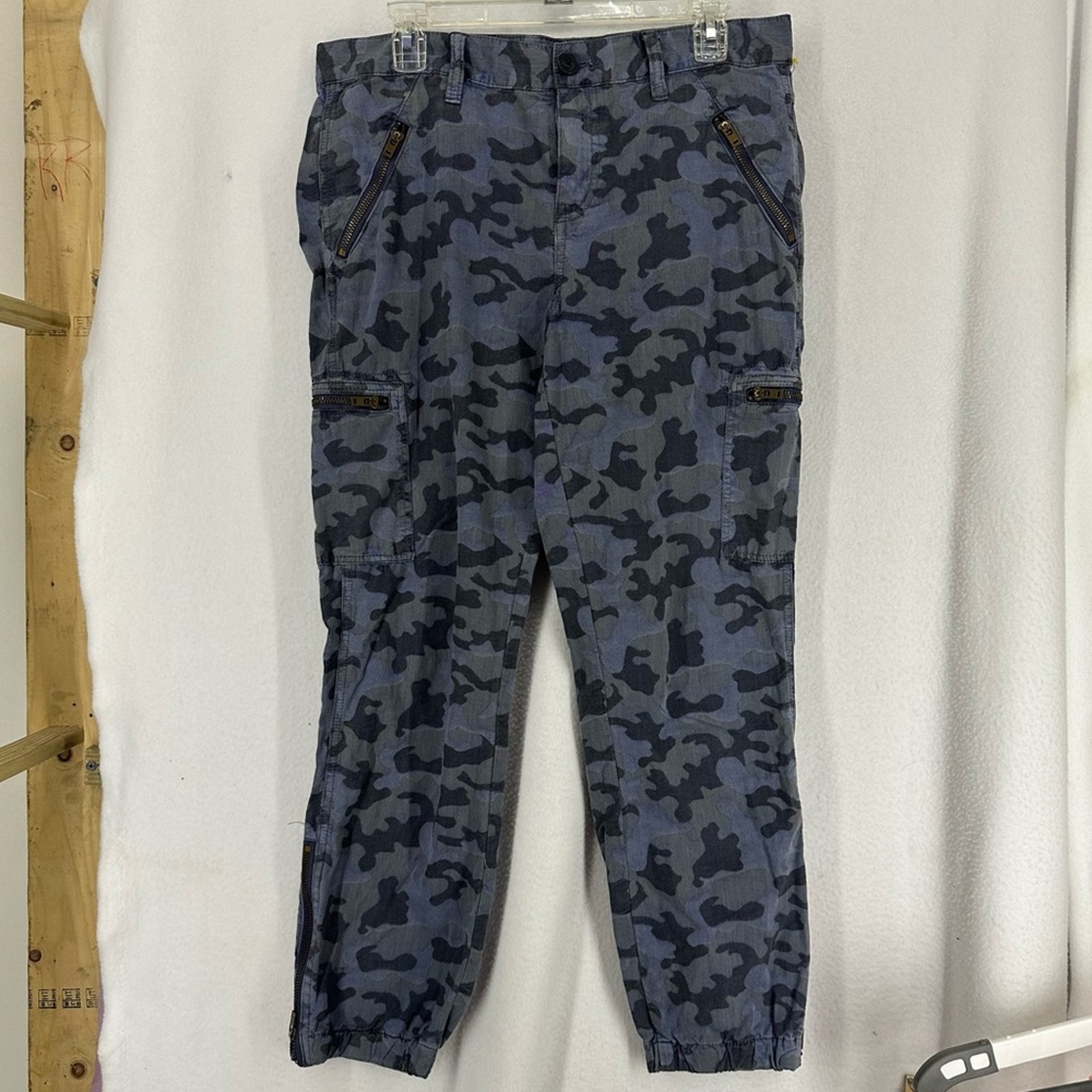 Madewell Cargo Camouflage Pants Womens 28 Blue