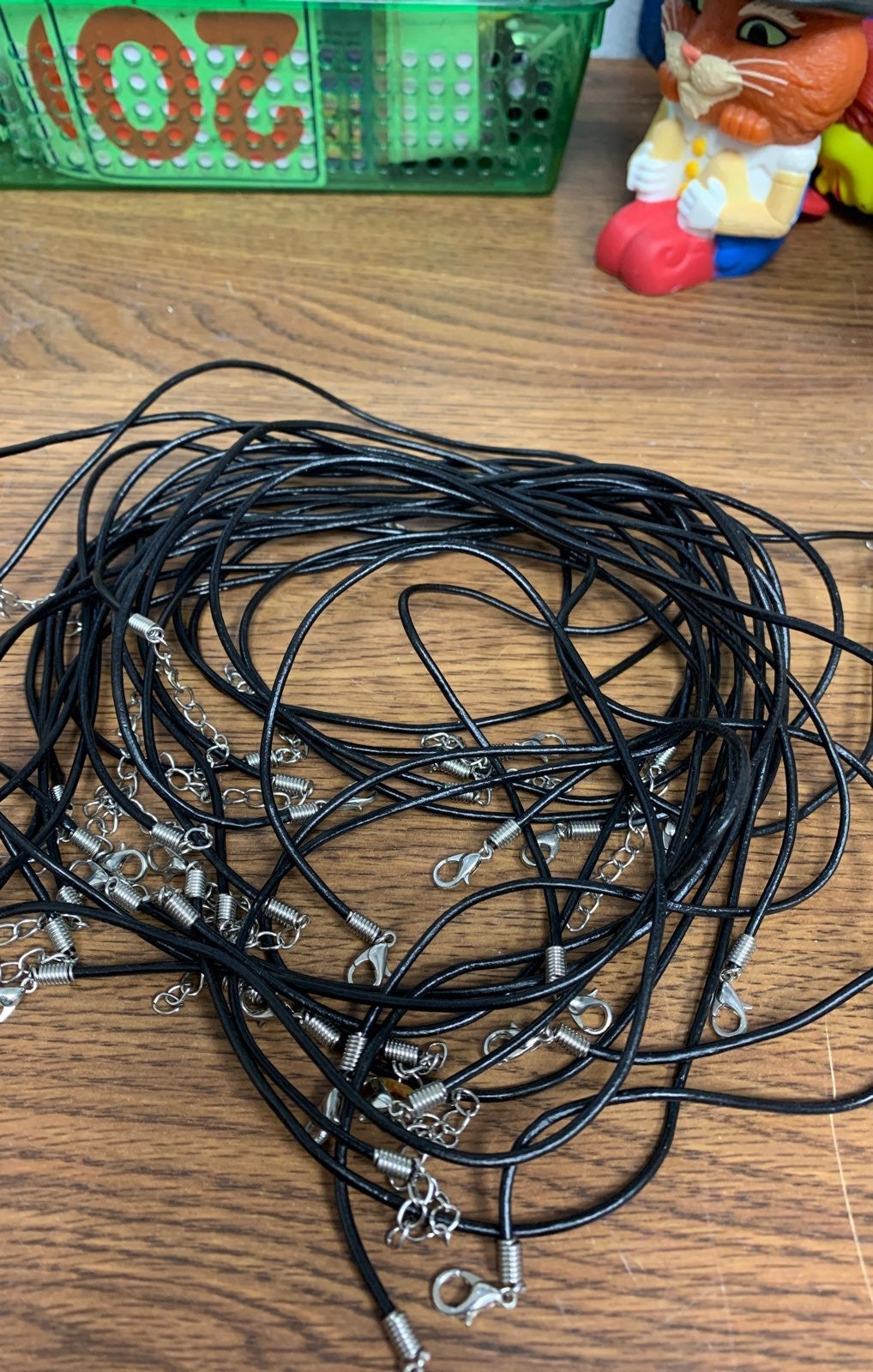 Lot of Wax Cord String Necklaces