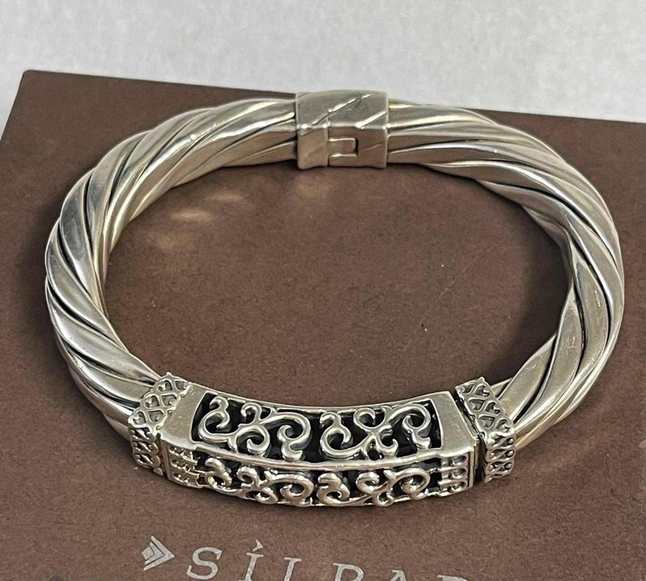 Silpada Sterling Silver Filigree Scroll Bracelet
