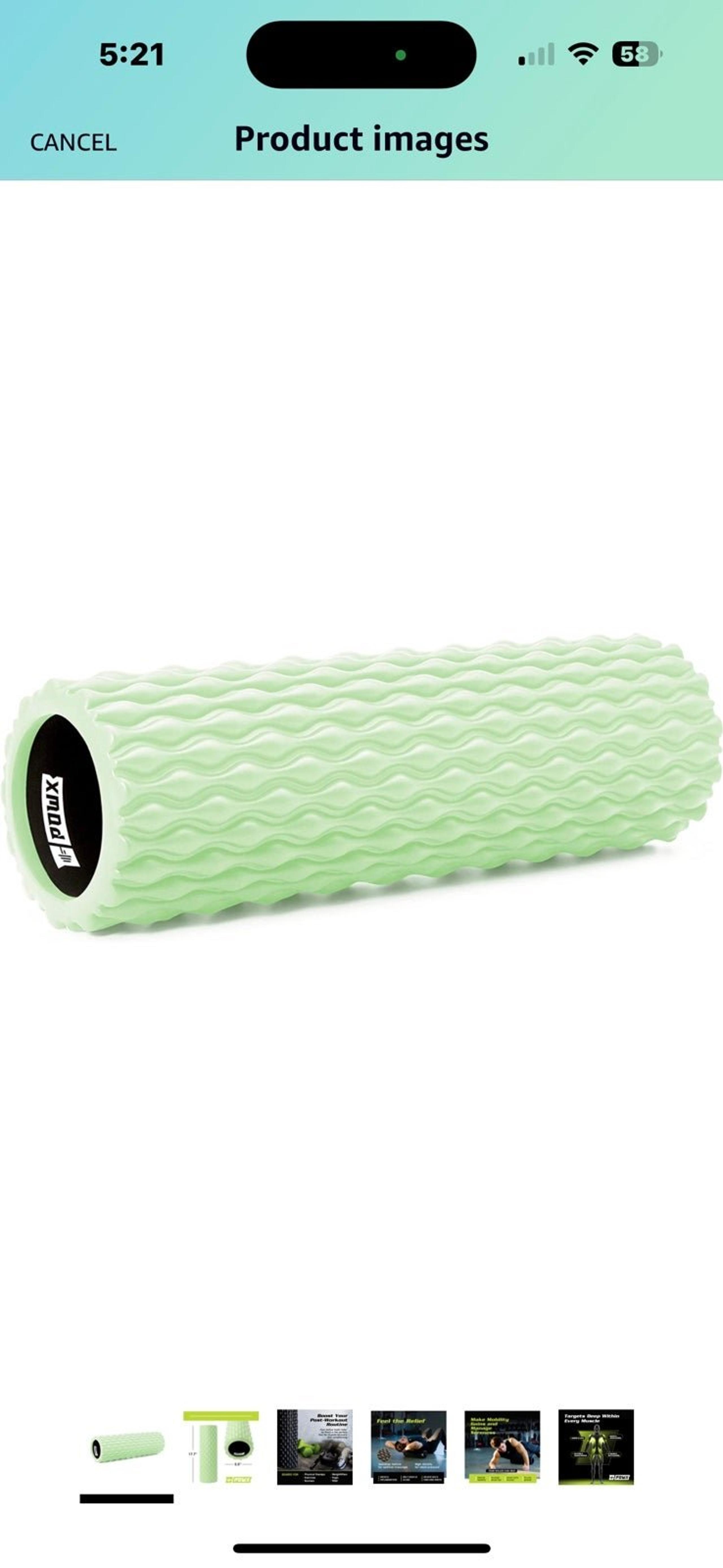 Foam roller for massage