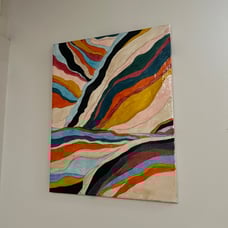 Canvas abstract painting