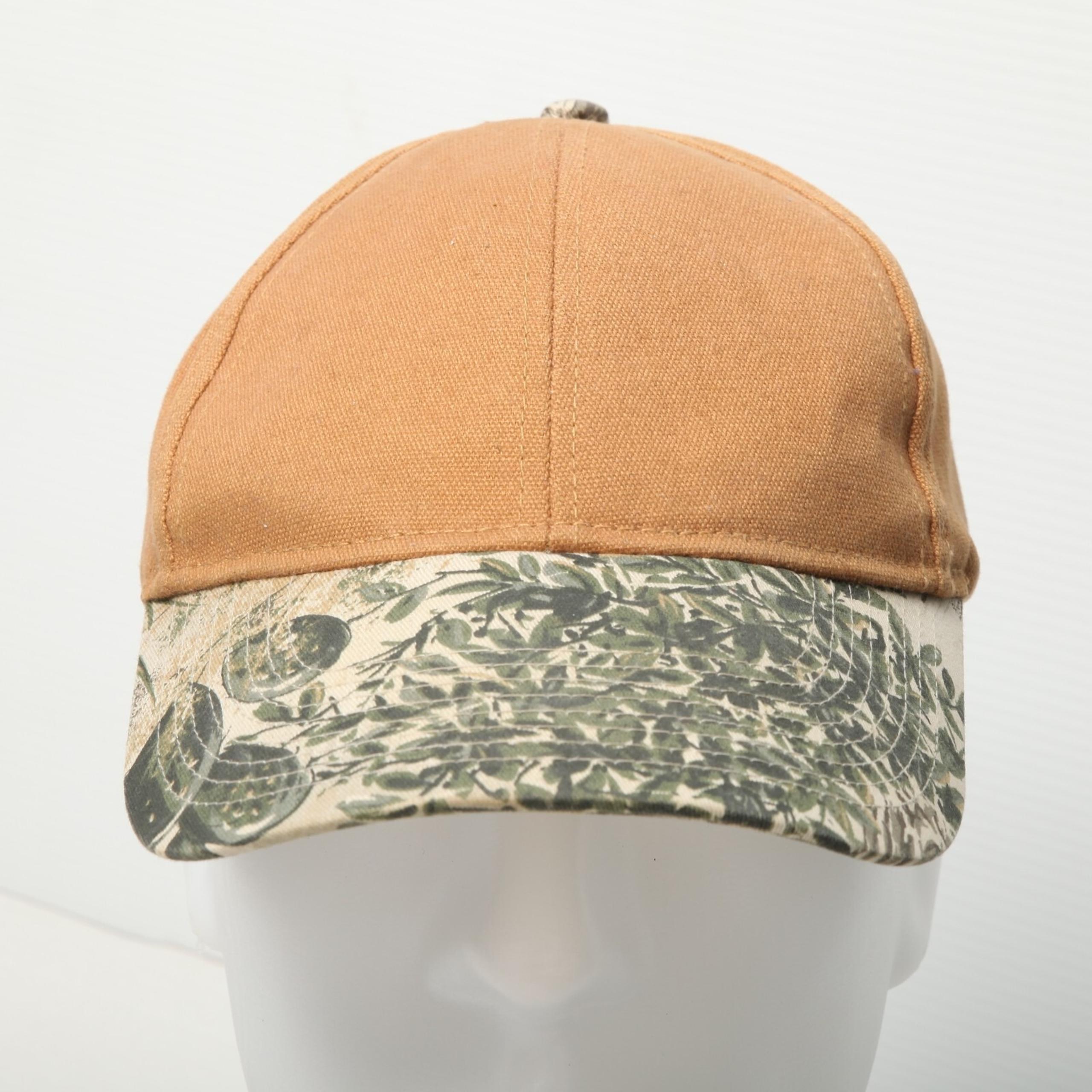 Game Guard Hat Cap Camo Bill Brown Canvas OSFA Mens Outdoor Hunting