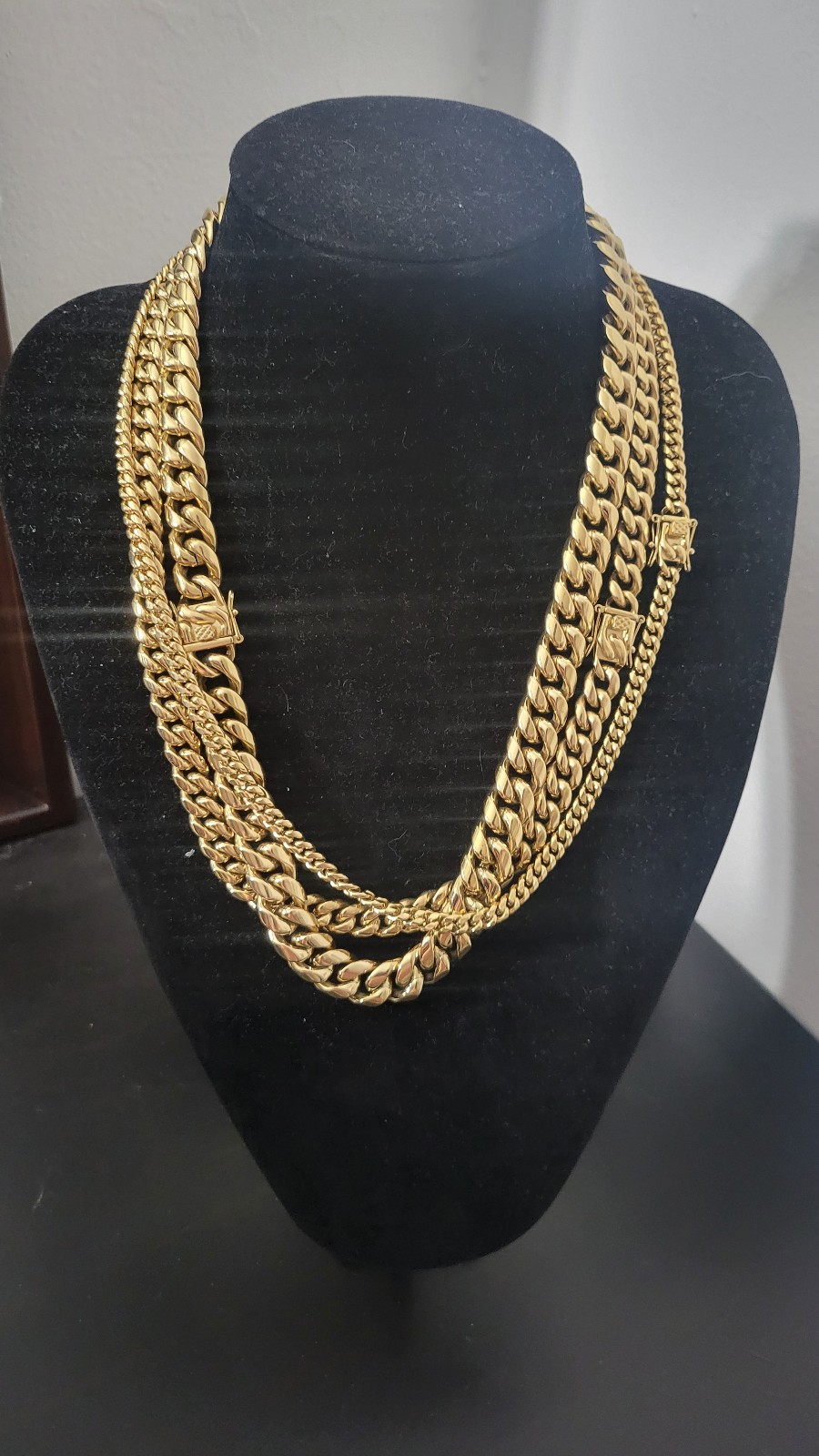 14k Gold Plated Traditional Cuban Chains