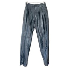 G-III Leather High Rise Tapered Vintage Pants Black Size 9/10 Women’s