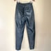 G-III Leather High Rise Tapered Vintage Pants Black Size 9/10 Women’s