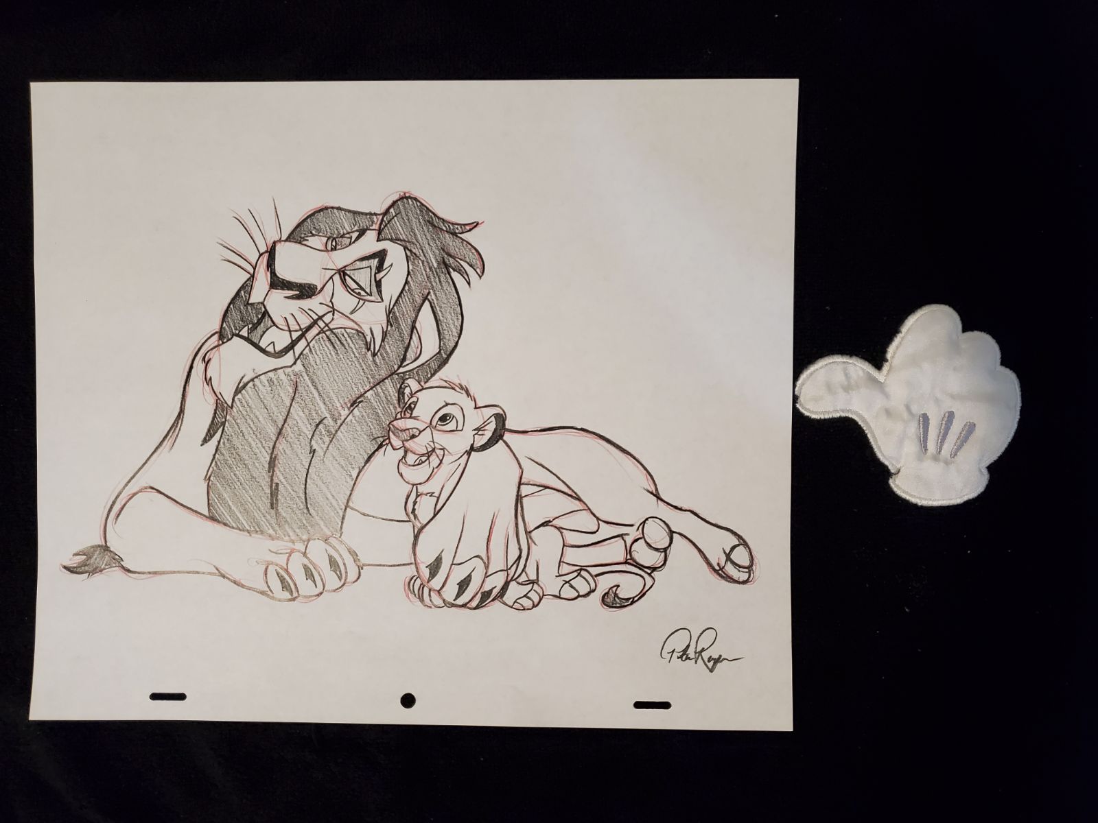 Disney Lion King Scar holding Simba