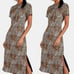 Barneys New York Cheetah Leopard Print Midi Dress Multi Color Size M