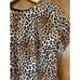 Barneys New York Cheetah Leopard Print Midi Dress Multi Color Size M
