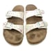 Birkenstock 37 Womens Sandals Sydney Vegan Watercolor Flower White 6 6.5