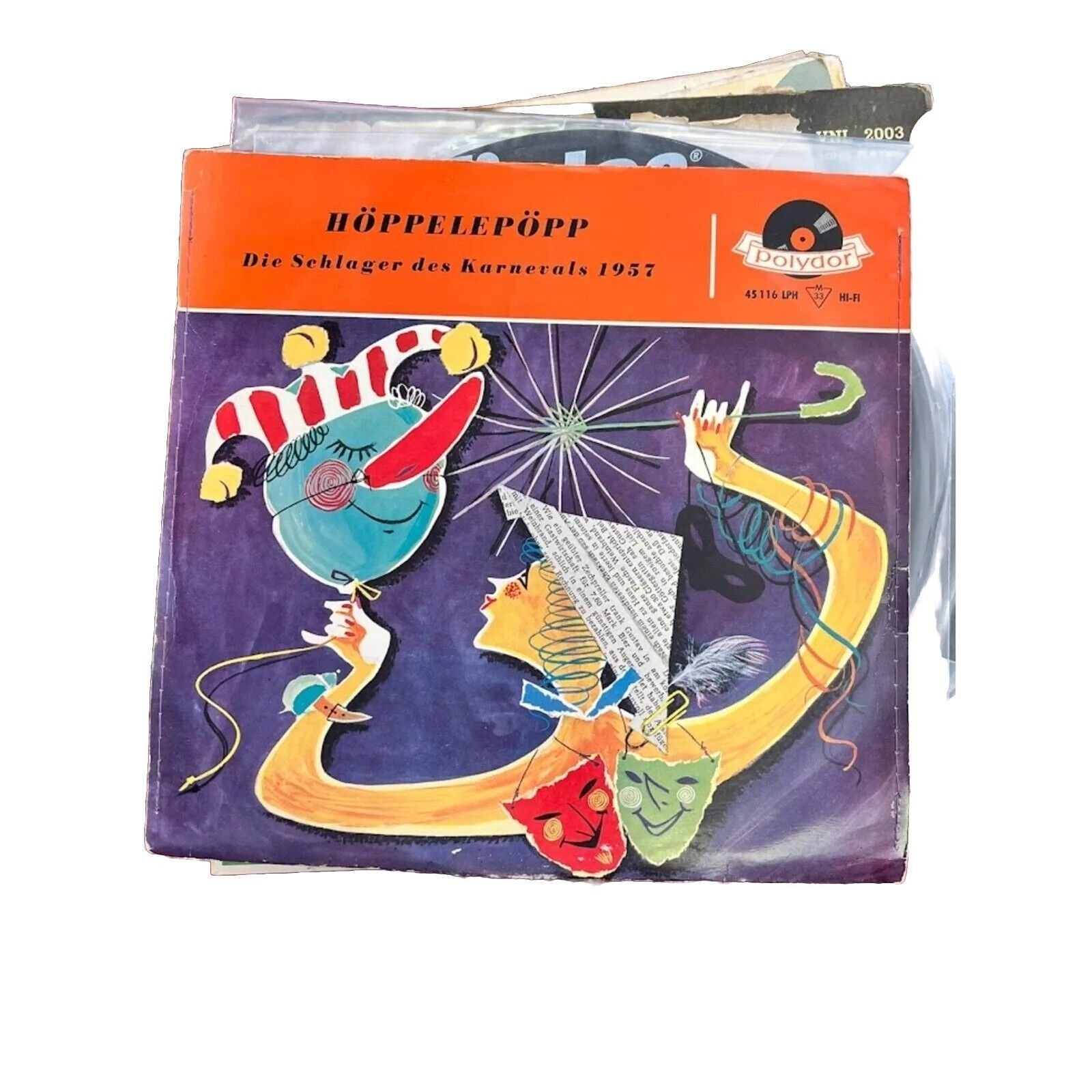 Rare Hoppelepopp-Die Schlager Des Carnevals 45116 LPH Polydor 10 Vinyl Lp Record