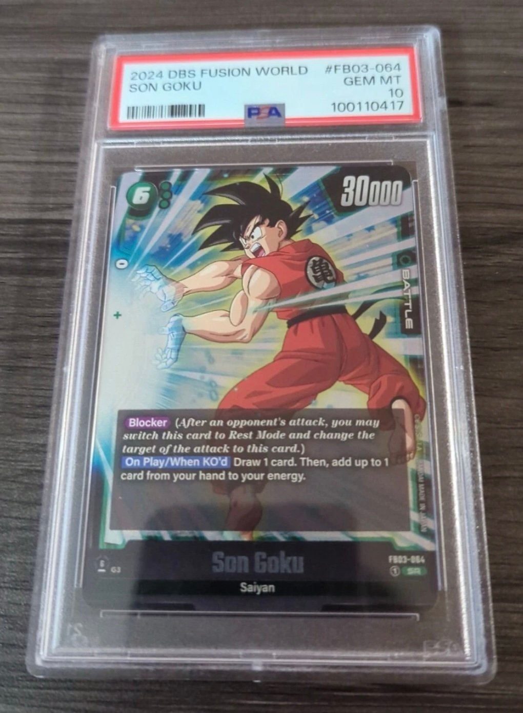 Dragon Ball Son Goku SR PSA 10