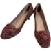 Donald J. Pliner Wine Burgundy Suede Kitten Heel Flower Toe Pumps 7 New No Box