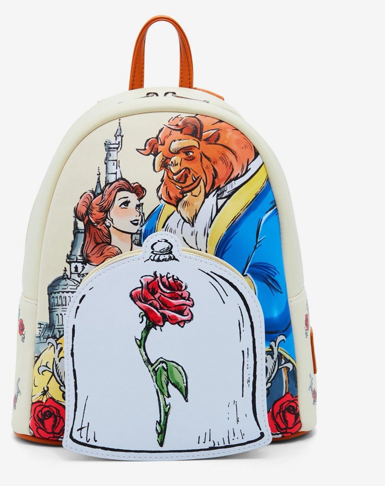Disney Beauty And The Beast Couple Rose Mini Backpack NWT!!