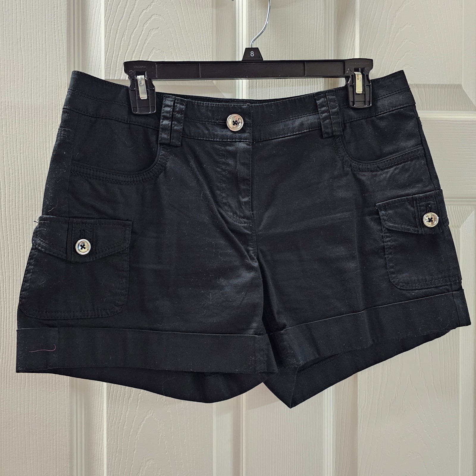 White House Black Market - Women's Black Cotton Shorts