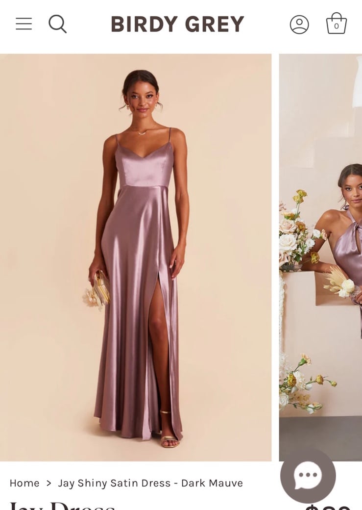NWT Birdy grey satin dress