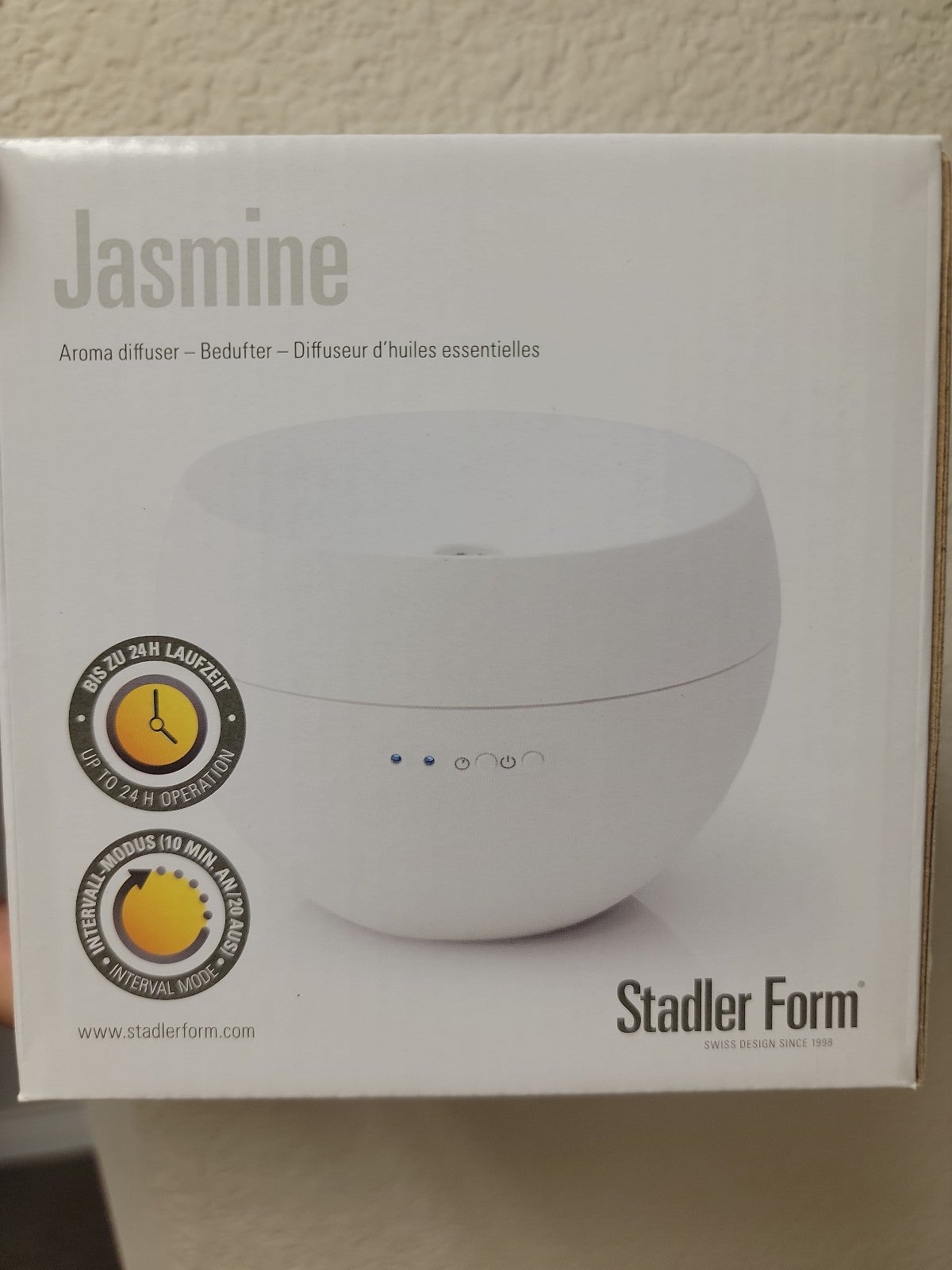 Stadler Form Jasmine essential oil diffuser white