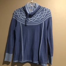 Eddie Bauer Fair Isle Funnel Neck Sweater, Small