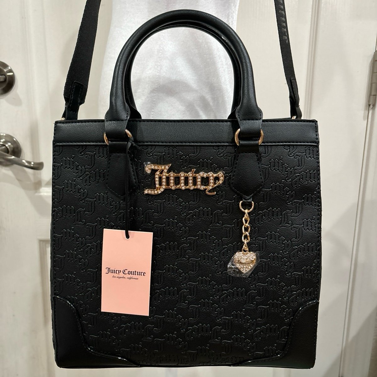 Juicy Couture Liquorice Heartless Tote Bag