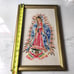 cross stitch framed pics of Virgin Mary