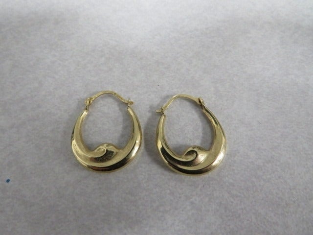 14k Yellow gold Hoop Earrings
