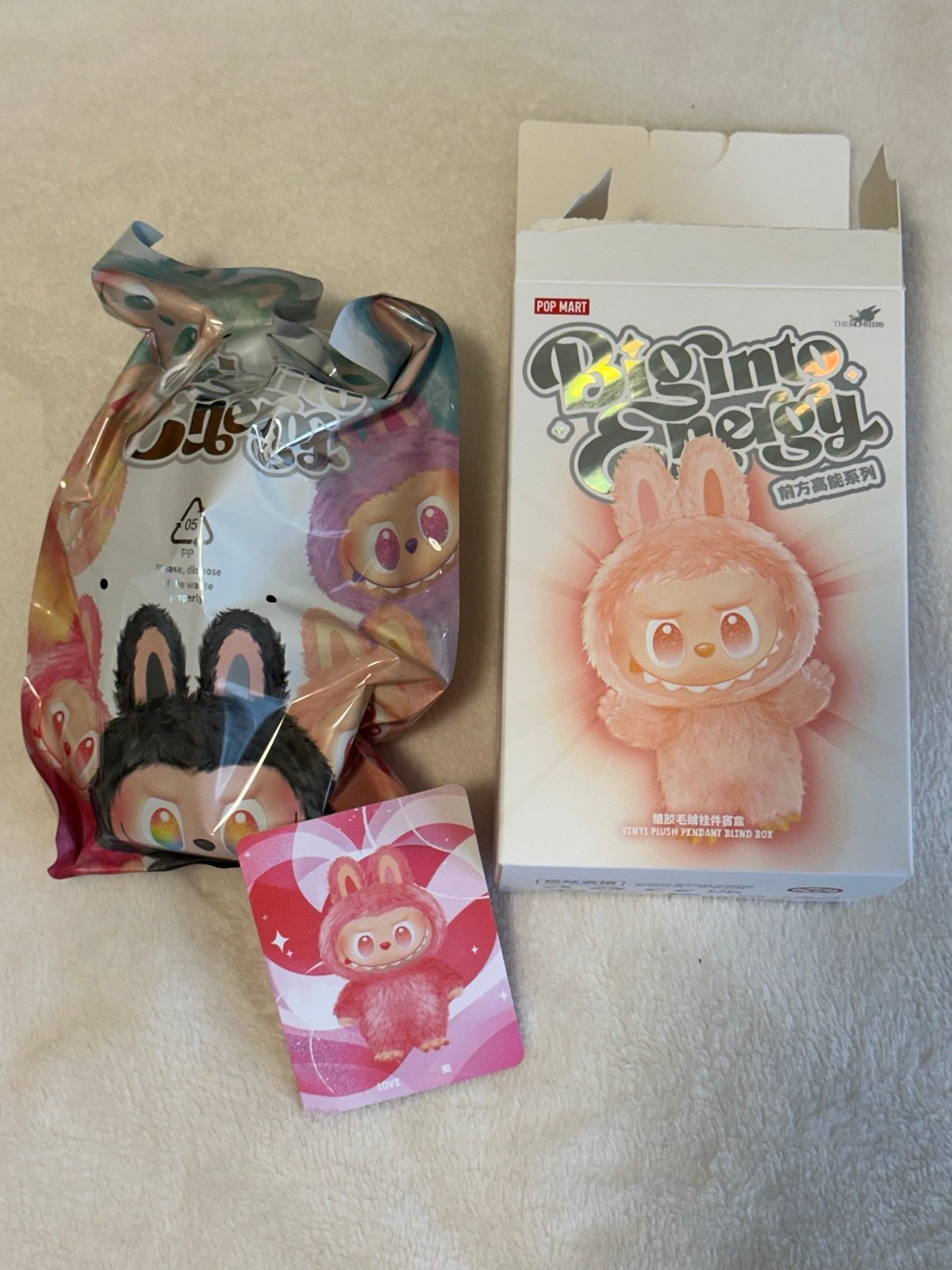 AUTHENTIC The Monsters Labubu Big Into Energy Series - LOVE