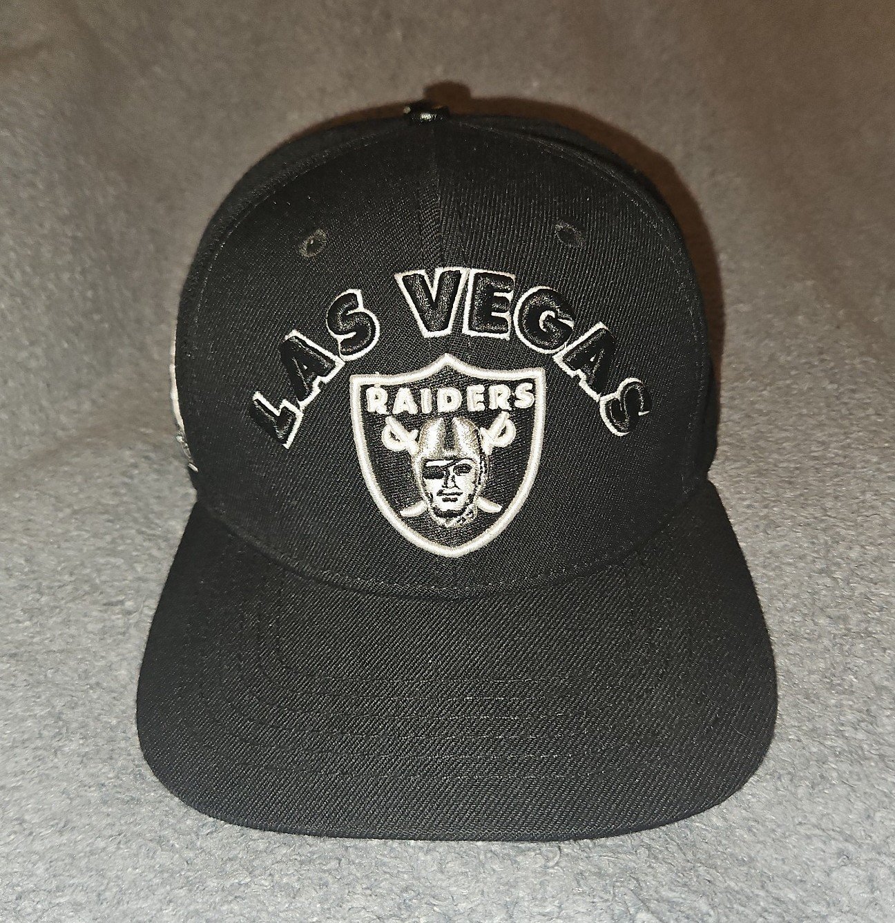 LAS VEGAS RAIDERS Pro Standard x NFL Black Stacked Men's Snapback Hat