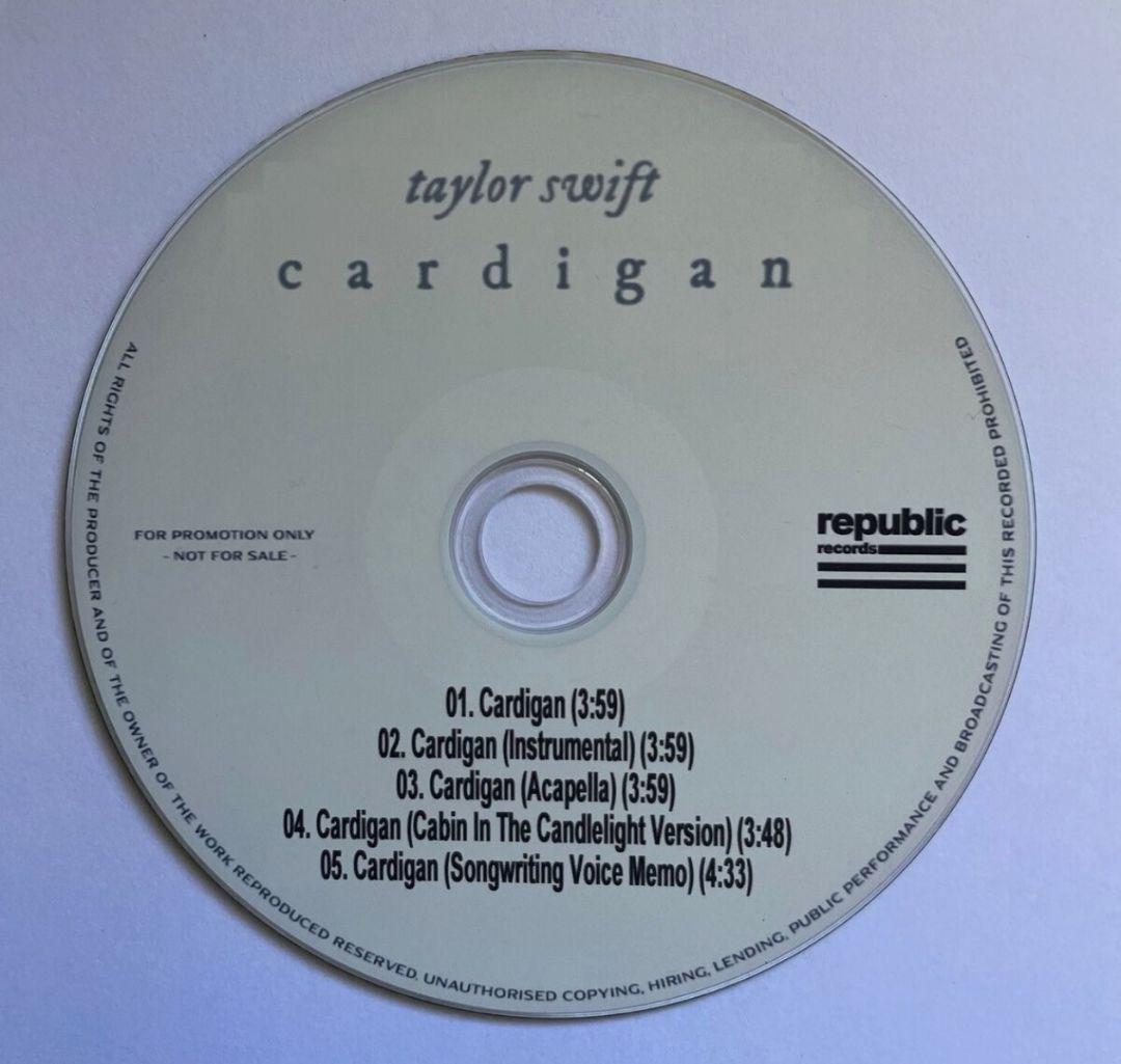 Taylor Swift Cardigan Promo 1CD CD