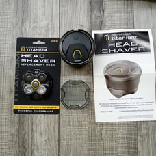 Microtouch Titanium Head Shaver w/ new replacement blade [C10]