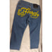 Ed Hardy Y2K Painted Bottom Tiger Front Womens Size 5/6 Denim Capris