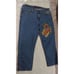Ed Hardy Y2K Painted Bottom Tiger Front Womens Size 5/6 Denim Capris