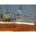 Ed Hardy Y2K Painted Bottom Tiger Front Womens Size 5/6 Denim Capris
