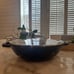 Staub Versatile Perfect Pan #30 Cast Iron Enameled Green 4.5qt 12'' Cookware Wok