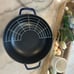 Staub Versatile Perfect Pan #30 Cast Iron Enameled Green 4.5qt 12'' Cookware Wok
