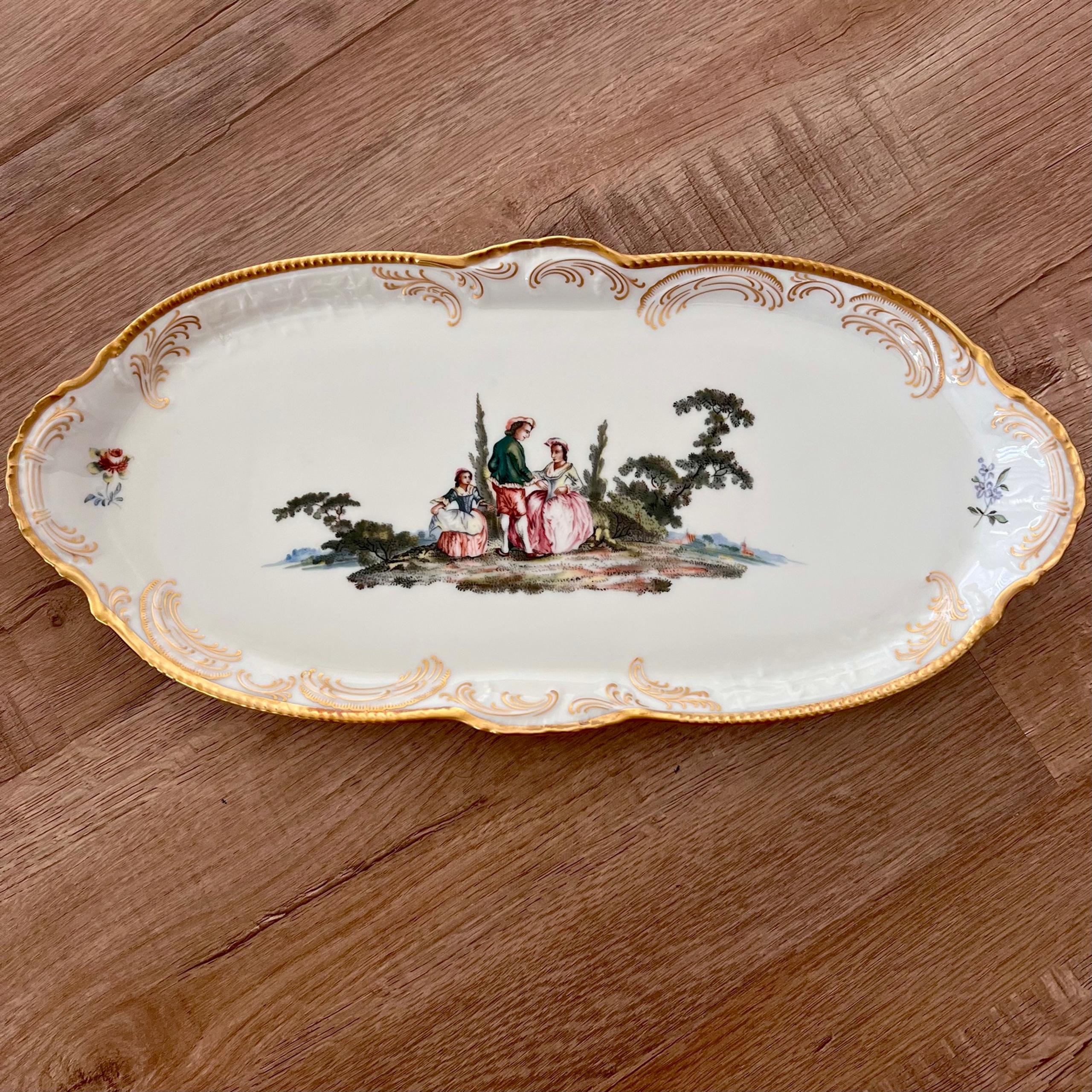 Rosenthal Classic Rose Hoeroldt-Arkadien “Arcadia” Sanssouci Oval Platter Tray