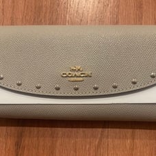 Coach slim envelope Wallet with rivets