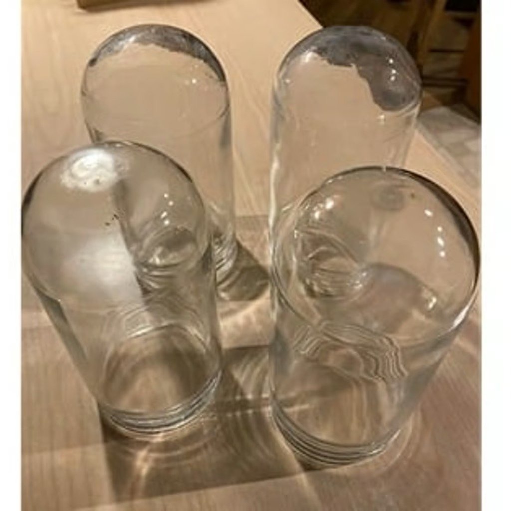 Crouse-Hinds V63 Clear Glass Globe set of four 7inch