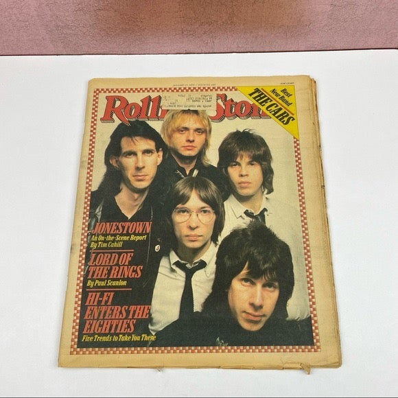 Vintage Rolling Stone Magazine The Cars Lord Of The Rings January 25, 1979