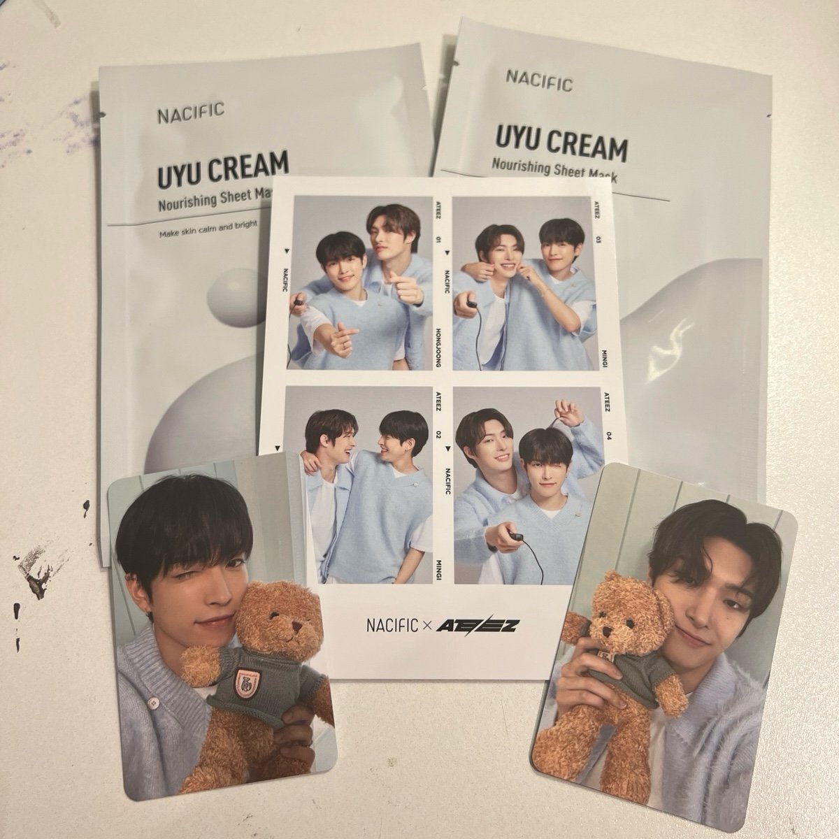 ATEEZ Nacific Chapter 10 Our Story Hongjoong + Mingi Unit 4-cut + Photocard Set