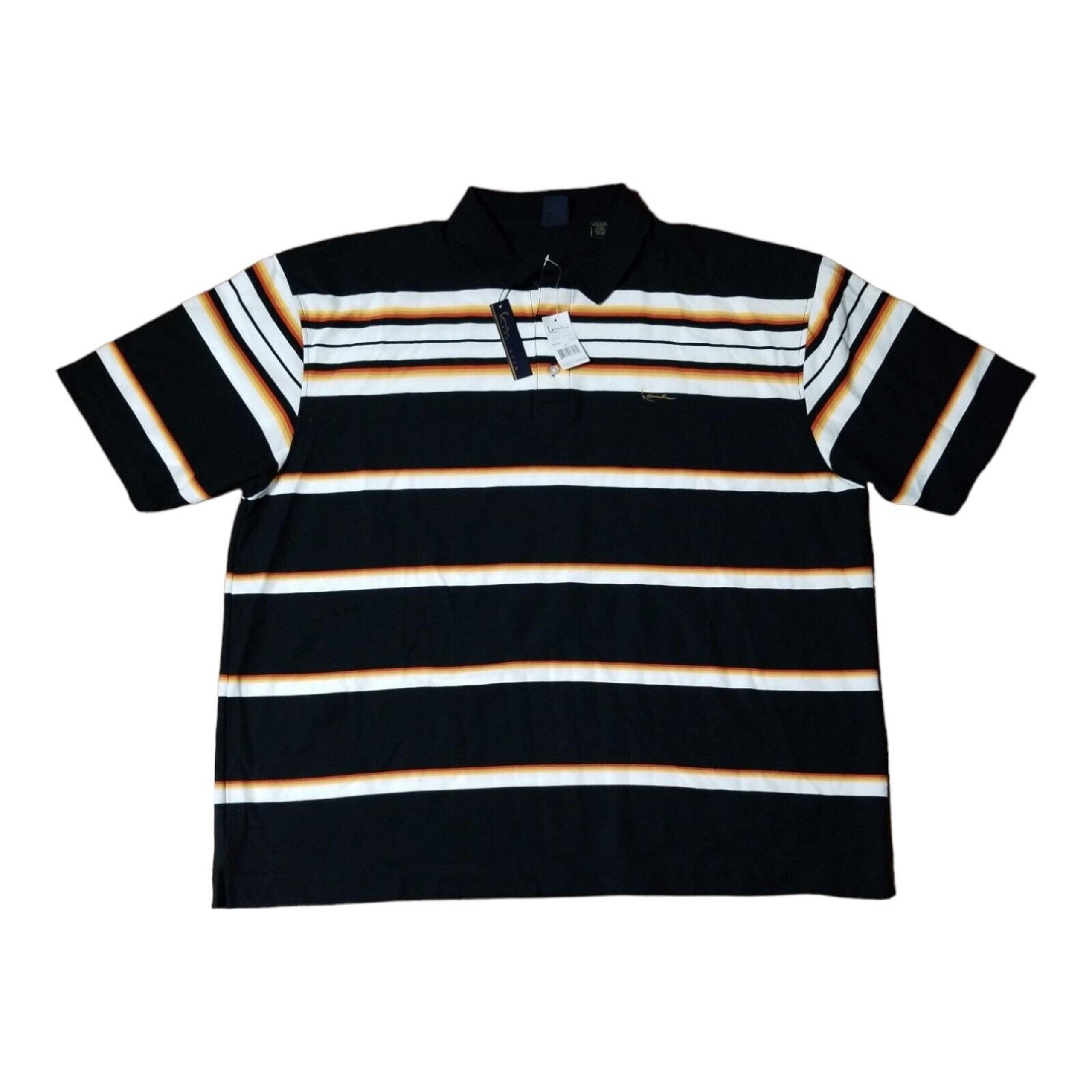 Kani Gold Polo Casual Shirt Men's Size 4X Multicolor Short Sleeves Collared NWT