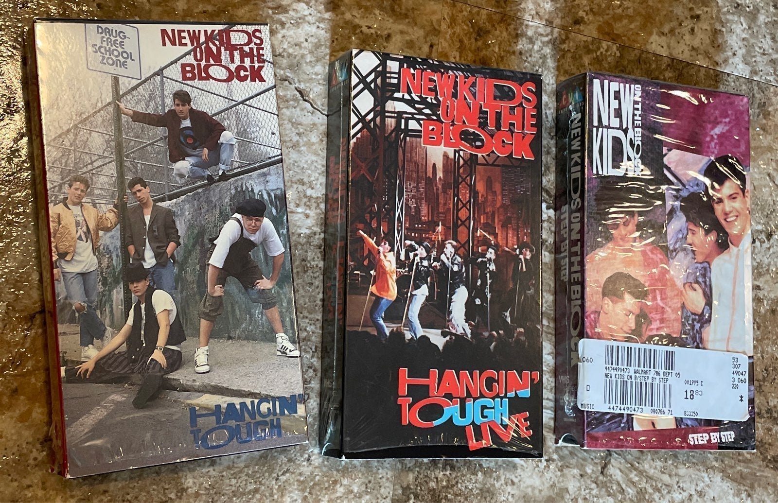 3 New Kids On The Block VHS Tapes-NKOTB