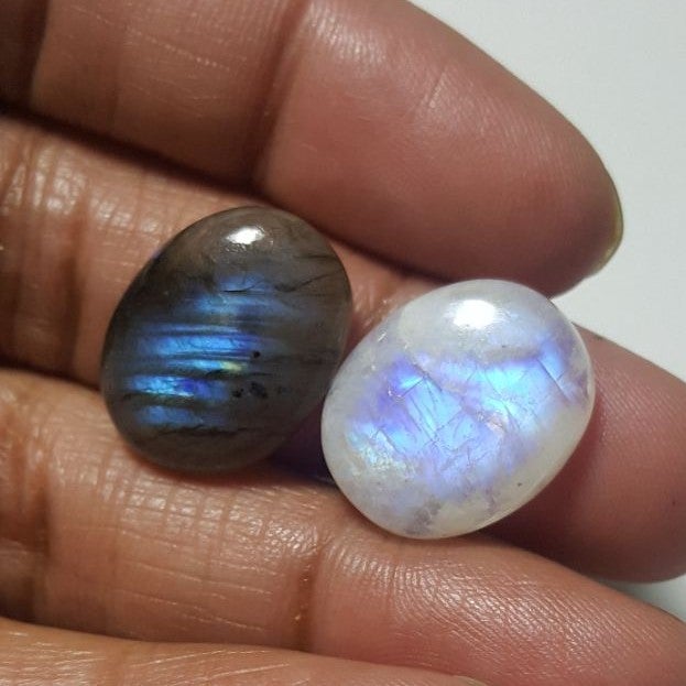 Labradorite & Rainbow Oval Shape Cabochon-LRL-04-5